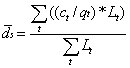 formule de densité moyenne