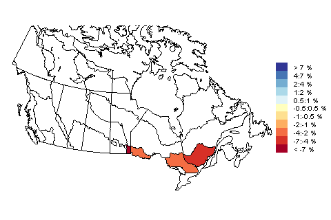 Carte qui présente les zones géographiques couvertes par l'analyse de l'espèce : Hirondelle noire