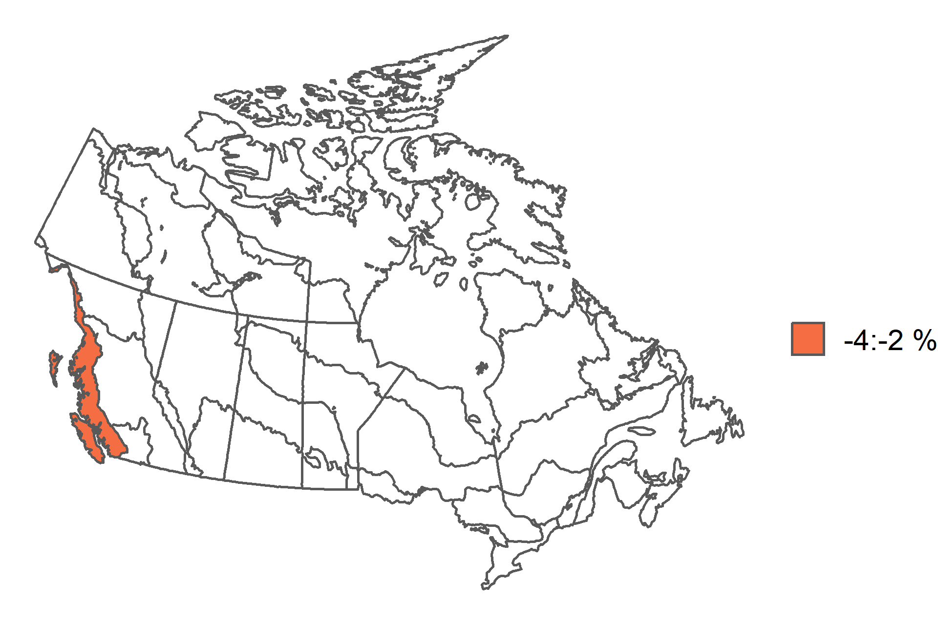 Carte qui présente les zones géographiques couvertes par l'analyse de l'espèce : Hirondelle bicolore