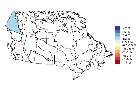 Carte qui présente les zones géographiques couvertes par l'analyse de l'espèce : Hirondelle bicolore